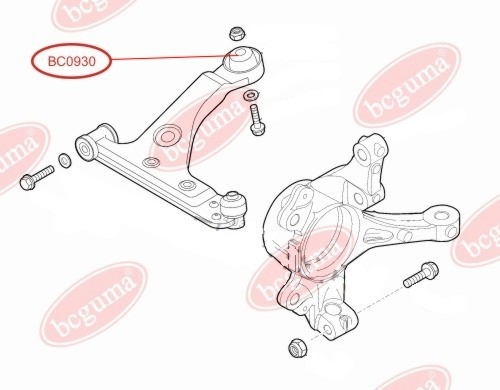 Сайлентблок важеля підвіски передній