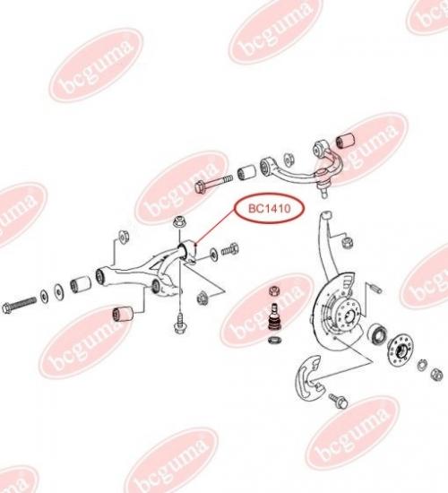 Сайлентблок переднього важеля задній, посилений "BAD ROADS"