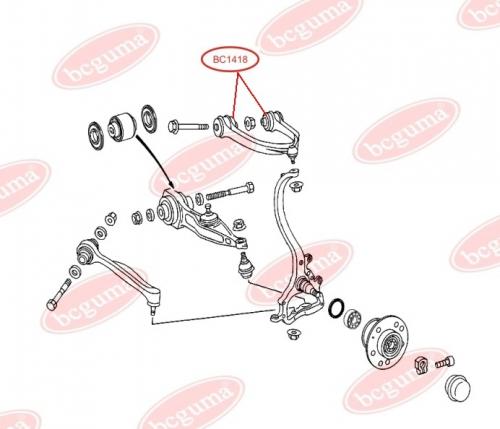 Сайлентблок верхнього переднього важеля, посилений "BAD ROADS"