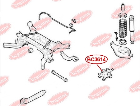 Сайлентблок задньої цапфи верхній