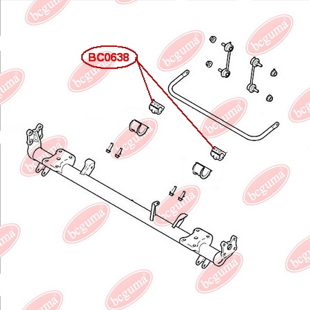 Подушка (втулка) заднього стабілізатора